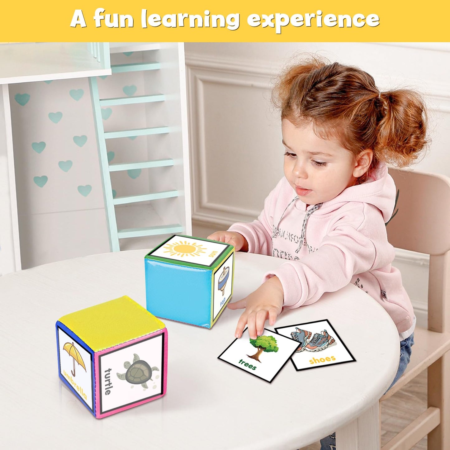 Godery Diy Education Playing Game Dice, Pocket Cubes For Teaching (Set Of 2)