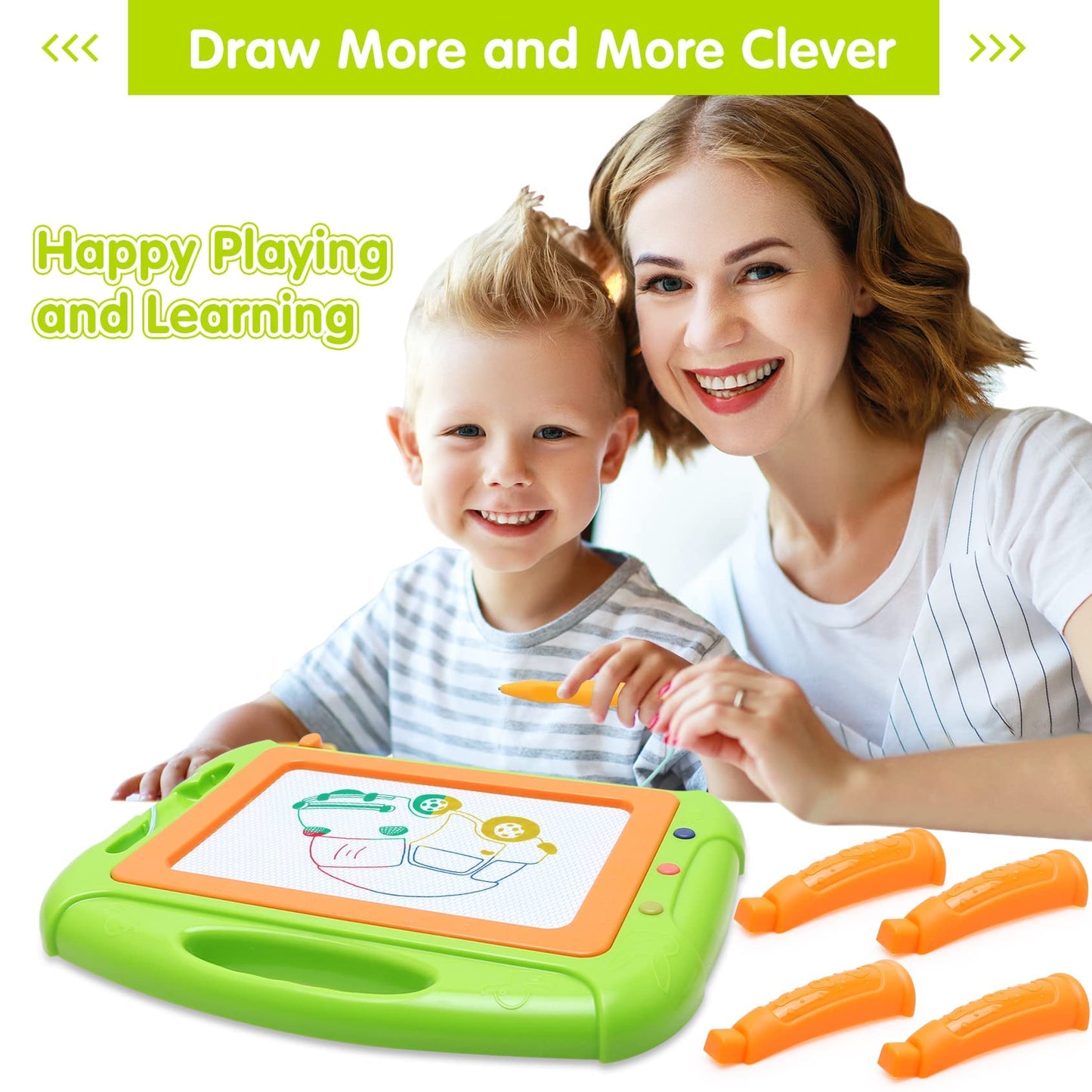 Toddler Girl Boy Toys,Magnetic Drawing Board Toddler Toys For 1-2 Year Old Girls Boys,Doodle Board Kids Toys For 1 2 3 Year Old