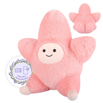 Suzzipals Heatable & Coolable Starfish Stuffed Animals, Microwave Heating Pad, Star Fish Plushies For Companion, Cute Starfish L