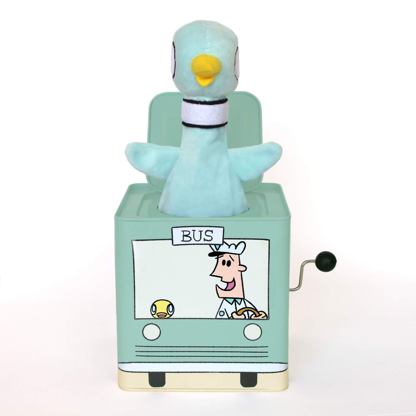 YOTTOY Mo Willems Collection | Jack-in-The-Bus Musical Box w/Pigeon Plush Toy - 5.5   x 5.5   x 5.5