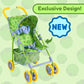 Baby Doll Stroller for Toddlers 1-3, Pillow Animal Toy Stoller for Dolls, Green Folding Baby Toy Stroller for Dolls, Foldable Ba