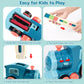 200 Pcs Domino Train Toy Set With Stickers, Dominos Train For Kids Boys Girls, Electric Dominoes Machine Train Toy Set, Birthday