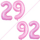 GOER Jumbo Foil Balloons for 29th & 92nd Birthday Party Decorations, 42 Inch, Light Pink, Polypropylene (PP)