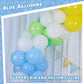 Lovestown 110Pcs Light Blue Latex Balloons, 12 Inch Baby Blue Helium Round Balloons With Ribbon For Engagement Birthday Baby Shower Wedding Graduation Party Backdrop Decorations