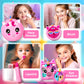 ULOVEME Kids Real Makeup Kit for Little Girls - Real, Non Toxic, Washable Make Up Toy - Umicorn Toys Gift for 3 4 5 6 7 8 9 10 1
