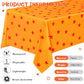 Oudain 3 Pcs Anime Theme Tablecloth Yellow and Red Stars Print Table Cover Set 108 x 54 Inches Party Decor Supplies Birthday The