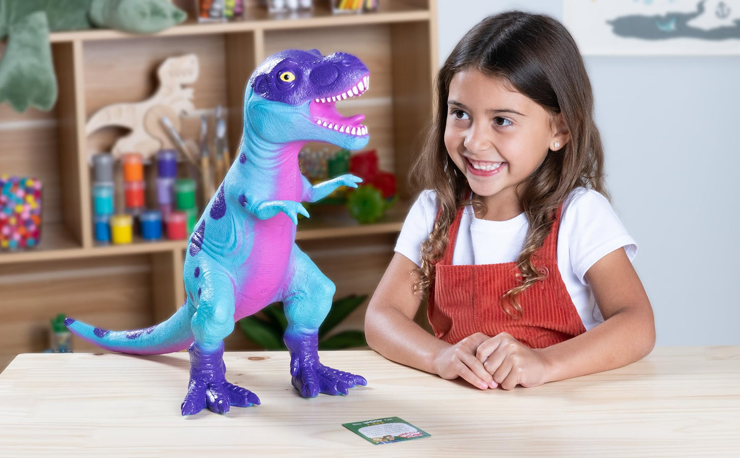 Goliath Wow In The World Soft Jumbo T-Rex | Kids Play Dinosaur | Learning Through Play | Includes Dinosaur Toy And Fun Fact Card