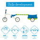 Chillafish Quadie+Trailie: Stable 4-Wheeler Ride-On With Trailer For Kids Ages 1-3 Years, 3 Seat Positions, “Grow-With-Me” Ride-On With Cookie Storage In The Seat And Silent Non-Marking Wheels, Blue