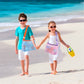 Uttpll Mesh Beach Bag For Kids Quick Dry Beach Accessories Vacation Trip Baby Toddler Seashell Collecting Colorful Net Tote For