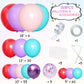 MEBAY Red Purple Teal Balloon Garland kit, 156 Pcs Metallic Purple Pastel Pink and Confetti Purple Balloons Arch for Teenage Gir