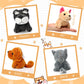 Sumind 9 Pcs Valentine Mini Plush Dog Stuffed Animals Bulk Dog Plush Party Favors Small Soft Plush Dog Toy For Easter Goodie Bag Fillers Baby Show Birthday(Vibrant Puppy)