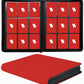 enhanced 9-Pocket Zippered Trading Card Binder  540 Pockets Double-Sided Side-Loading Card Organizer Album  PU Leather Card Holder Protector for MTG  TCG  Sports Cards (Red)