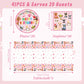 41Pcs Pink Dog Birthday Party Decorations Set Puppy Party Supplies Including Dog Girl Party Plates Napkins Tablecloth Serves 20 Guests For Dog Birthday Parties Decorations