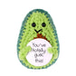 Boxob Positive Avocado Crochet, 3.2 Inch Funny Positive Avocado With Positive Affirmation Mini Knitted Avocado Cute Emotional Support Crochet Plush Encourage Gift For Birthday Holiday Decoration
