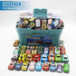 Mostop 100 PCS Mini Pull Back Car Set, Pull Back Racing Vehicles for Kids Toddlers, Kids Party Favors Car Pack Toy with Storage