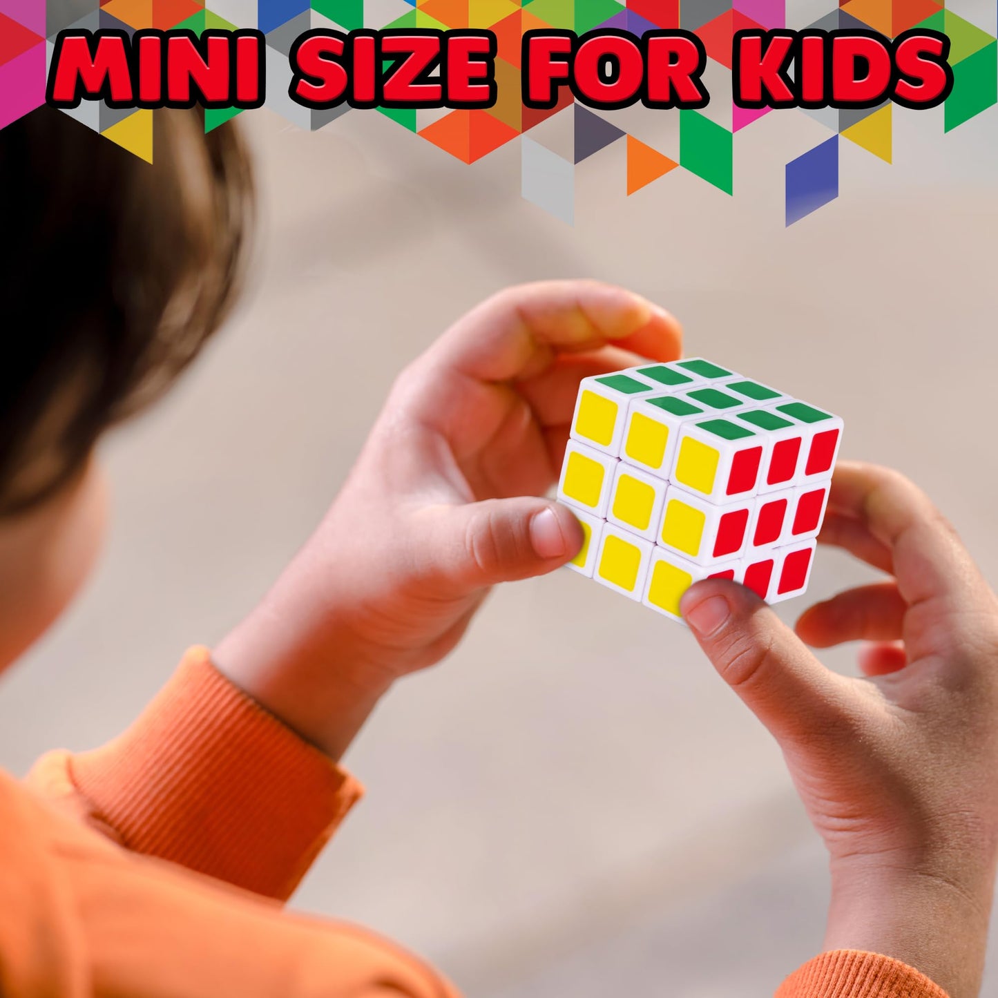 48 Pack Mini Rubix Cube Set - Bulk Rubix Cubes - Ultra Portable Fidget Cubes For Kids And Adults - 3D Puzzle For Fidgeting, Stress Relief, And Learning - Mini Puzzle Party Favors