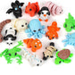 Shuwnd Mini Animals Figures Set,3D Printed Little Animals Articulated Flexible Fidget Toy,Easter Egg Fillers,Tiny Animals Figurines Exquisite Cute Pet Toy.