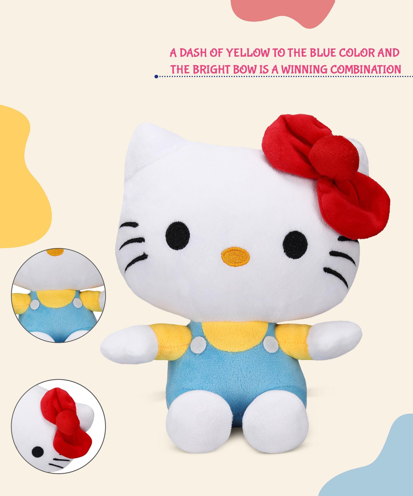 Hello Kitty In Yellow And Blue Dungree