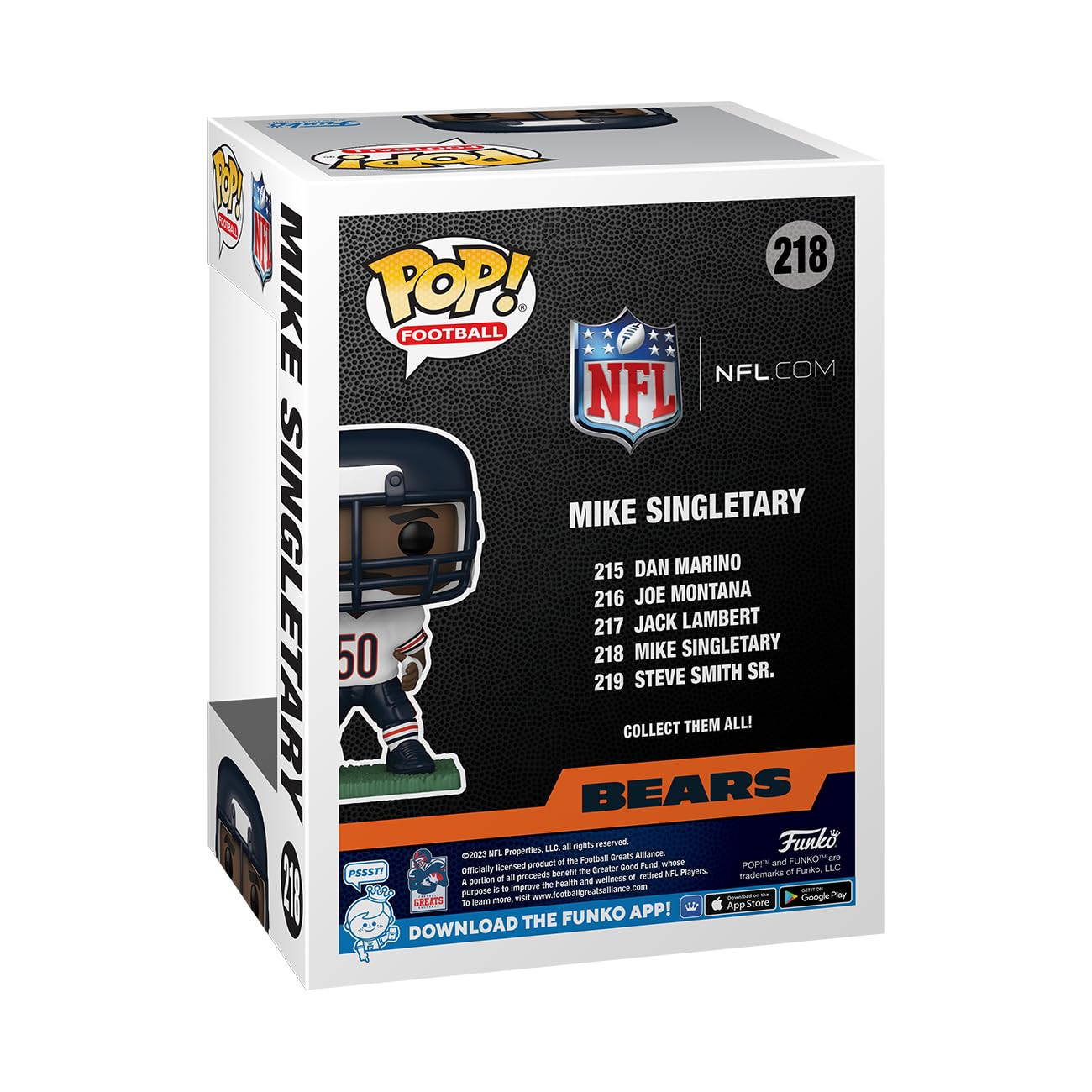 Funko Pop! Nfl: Legends - Mike Singletary - (Bears) - Collectable Vinyl Figure - Gift Idea - Official Merchandise - For Kids & A