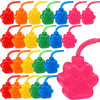 Dog Paw Cups 10 Oz Paw Dog Party Favors, Cute Print Plastic Puppy Straw Cup Bulk With Lids For Kids Pet Dog Birthday Party Supplies Decorations (24 Pieces)