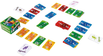 Schmidt Spiele Ligretto: Green - A Board Game 2-4 Players - Board Game For Family 20 Minutes Of Gameplay - Games For Family Game Night - For Kids And Adults Ages 8+ - English Version