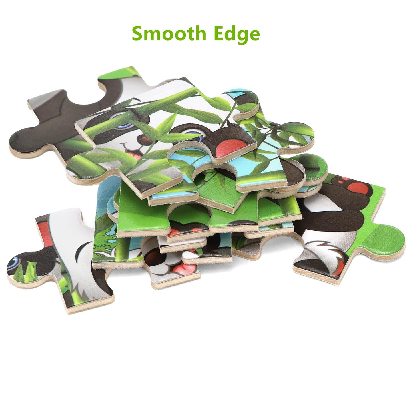 DEAYOU 24 Pack Puzzles for Kids Ages 3-5, 16 Pieces Wooden Animals Jigsaw Puzzles for Toddlers, Preschool Educational Learning P