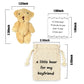 Luokifur Pocket Bear Boyfriend Long-Distance Teddy Bear I Love You Gift Couple Long-Distance Relationship Gift (Boyfriend)