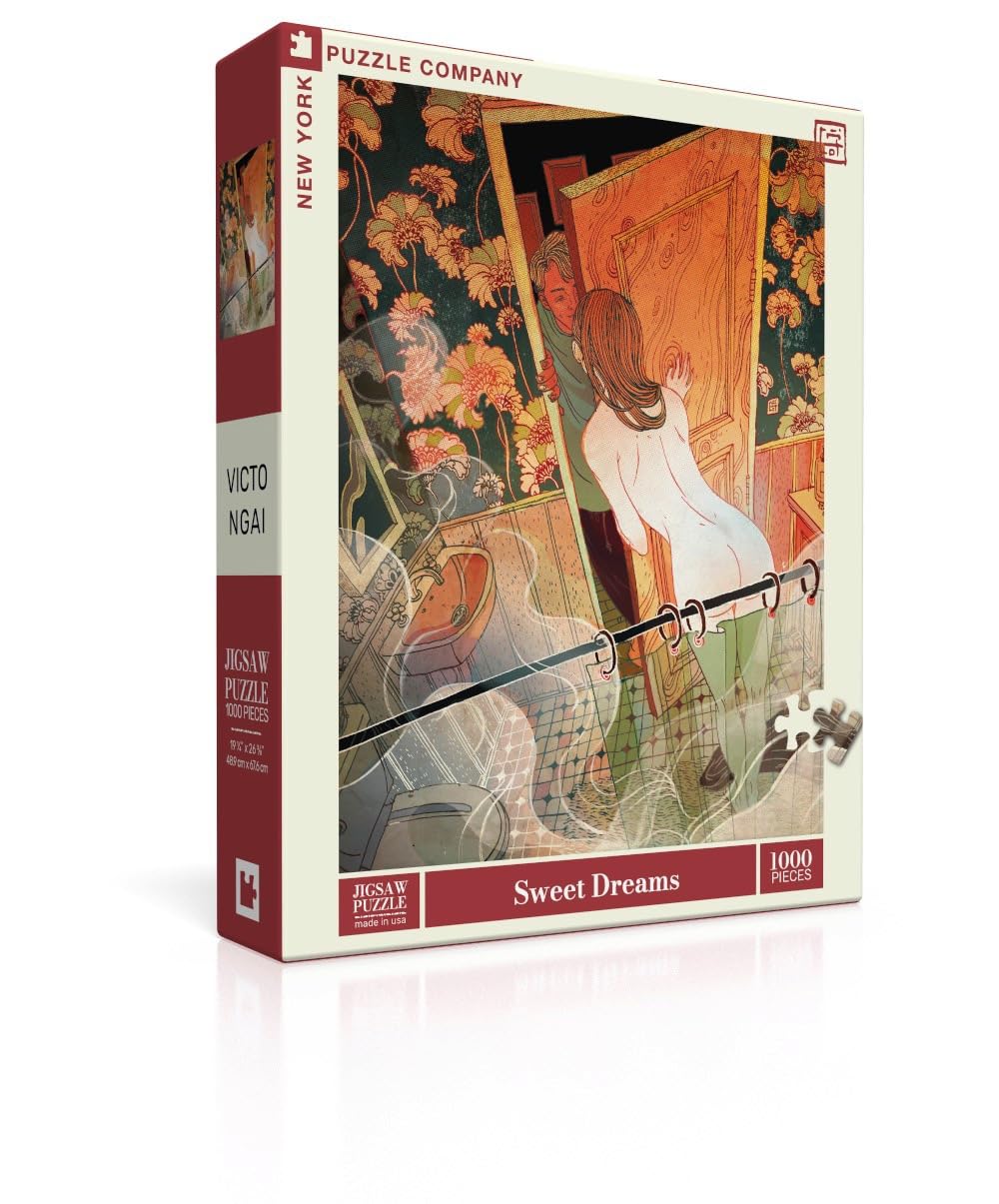 New York Puzzle Company - Victo Ngai Sweet Dreams - 1000 Piece Jigsaw Puzzle for Adults by Victo Ngai