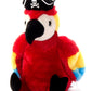 The Petting Zoo Parrot Plush Toy - 10" Red Stuffed Animal, Medium Polyester Pirate Parrot for Kids, Model 322724