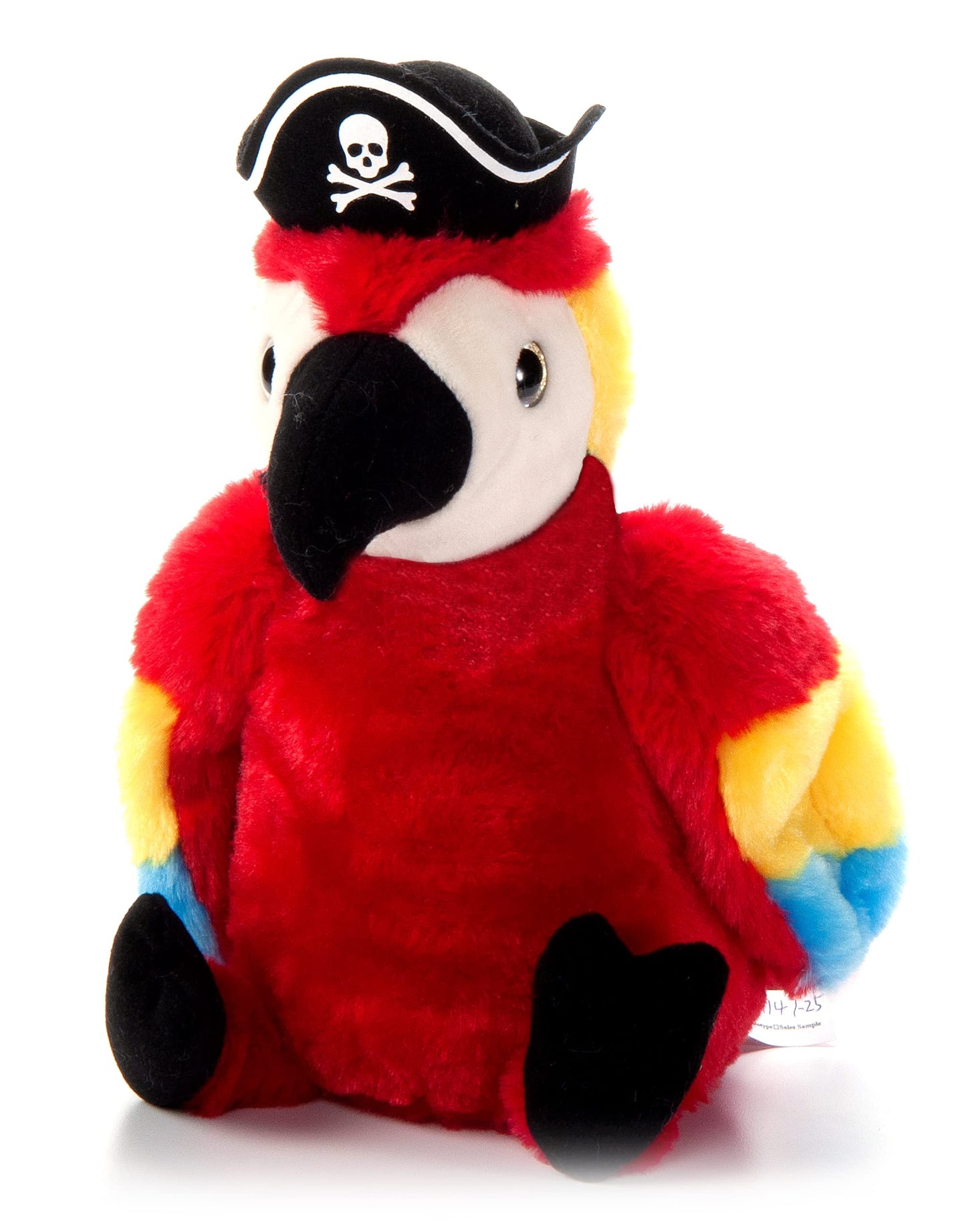 The Petting Zoo Parrot Plush Toy - 10" Red Stuffed Animal, Medium Polyester Pirate Parrot for Kids, Model 322724