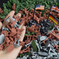 RAINBOW TOYFROG Army Men Action Figure Set - 300 pcs Durable Plastic Toy Soldiers - Multicolor Military Playset for Kids