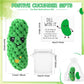 6 Set Crochet Pickle Gifts Bulk with Support Cards Positive Appreciation Party Favors for Employee Coworker Teacher Student Nurs