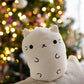 Cats Vs Pickles - Holiday Jumbo - Snowball - 8' Super Soft & Squishy Bean-Filled Weighted Stuffed Animals - Great For Kids - Collect As Desk Pets, Fidget Toys, Or Sensory Toys., Small (V1169)
