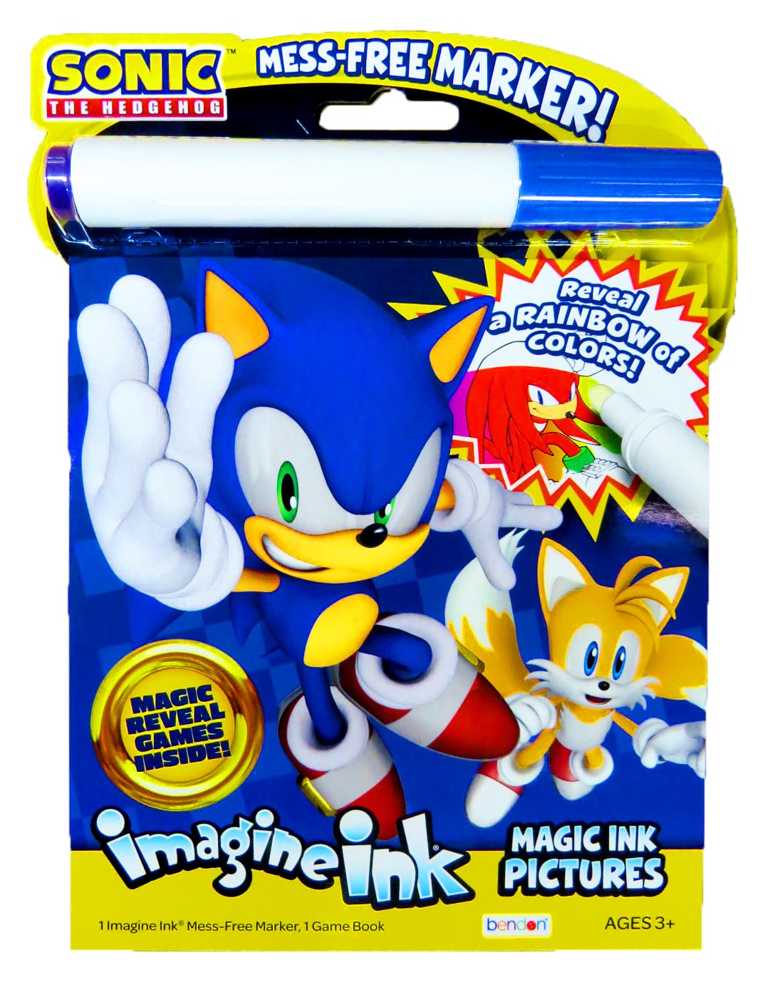Sonic The Hedgehog Coloring Book Set for Kids Ages 4-8 Bundle with Sonic Coloring Book, Activities Sticker Pad and Games for Boy