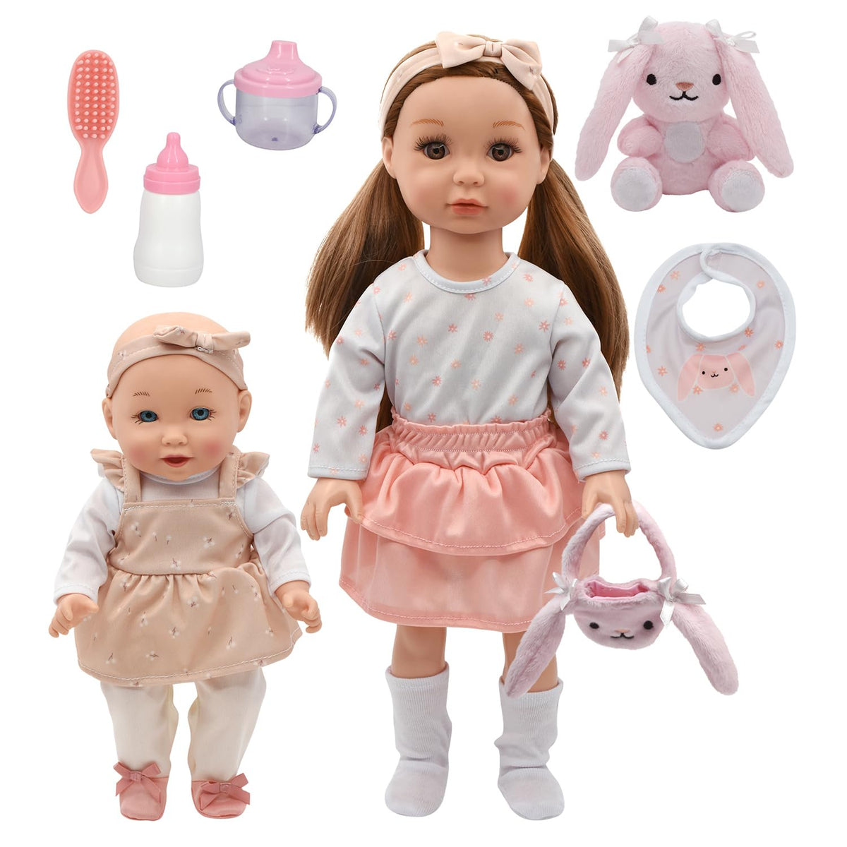 New Adventures Little Darlings Sweet Sisters, 18 Big Sister & 12 Baby Sister (8647L)
