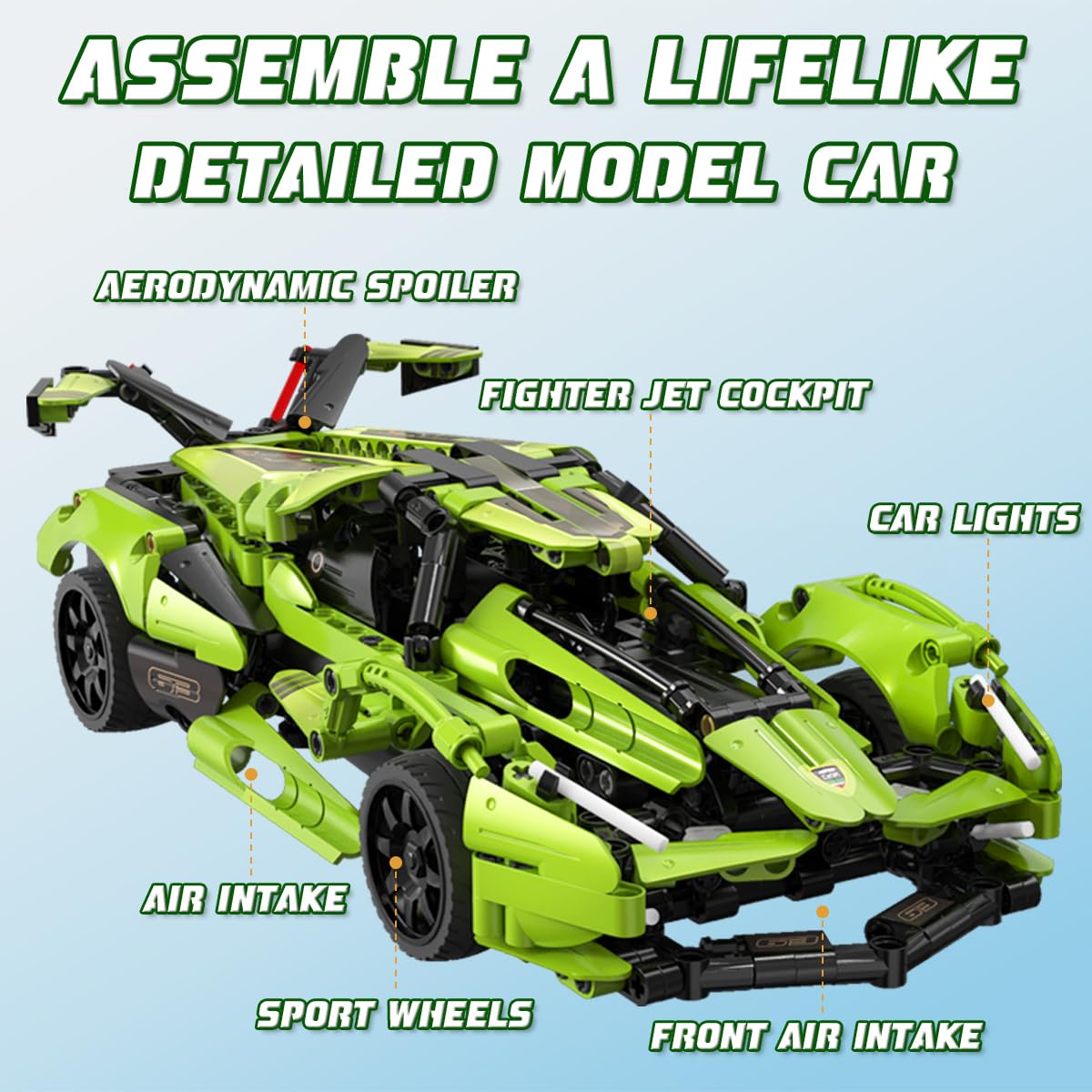 Wiseplay Model Cars To Build For Adults And Kids 9-12 Year - Stem Kits For Kids Age 8-10 - Build Your Own Remote Control Car - Stem Toys For 10+ Year Old Boys - Gifts For Boys & Girls 10-14 Years Old