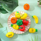 Outus 64 Pcs Fruit Stress Balls Bulk Inspirational Squeeze Balls Positive Fruit Gift Foodie Fidgets Watermelon Veggie Foam Toy F