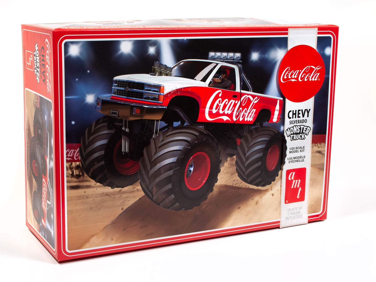 Amt Skill 2 Model Kit Chevrolet Silverado Monster Truck Coca-Cola 1/25 Scale Model