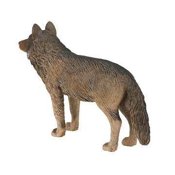 Mojo Timber Wolf Standing Realistic International Wildlife Hand Painted Toy Figurine