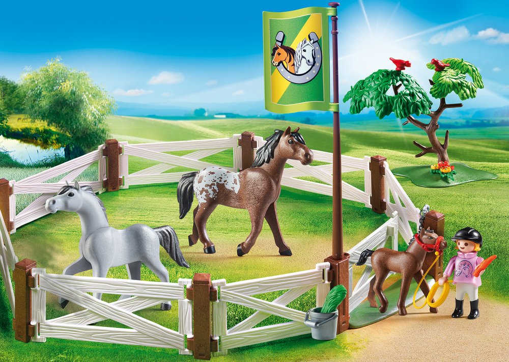 PLAYMOBIL Horse Paddock Building Set