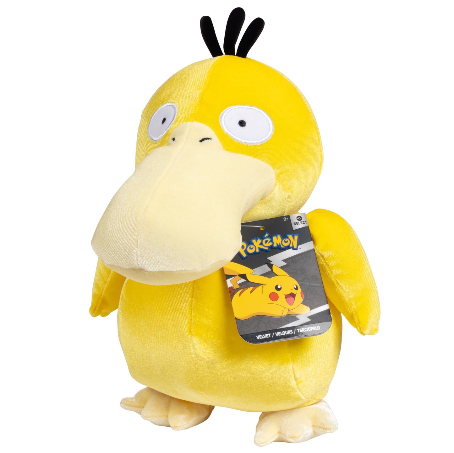 Pok?mon 8 Psyduck Plush - Officially Licensed Velvet Edition - Authentic Quality Soft Stuffed Animal Toy Figure - Valentine's Day & Easter Basket Stuffer Gift for Kids  Boys  Girls - 2+