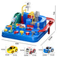 TEMI Kids Race Track Toys with 3 Mini Cars - Puzzle Rail Car Adventure Playset for 3-7 Year Old Boys and Girls