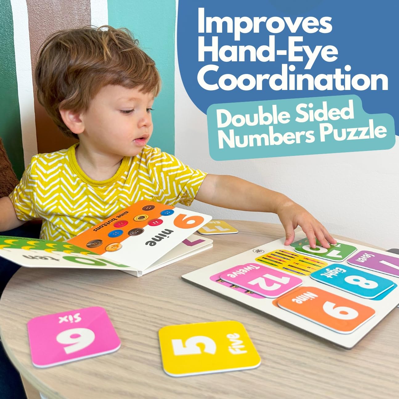Montessori Toys for 1+ Year Olds - Toddler Learning Activities | Educational Books, Flash Cards & Puzzles Toys | Birthday Gifts
