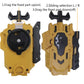 Speder Bey Gyro Blades Launcher And Grip, Light Sparking Battling Burst String Launcher Gyro Left&Right Lr Spin Top Compatible With All Bey Burst Series Battling (Gold)
