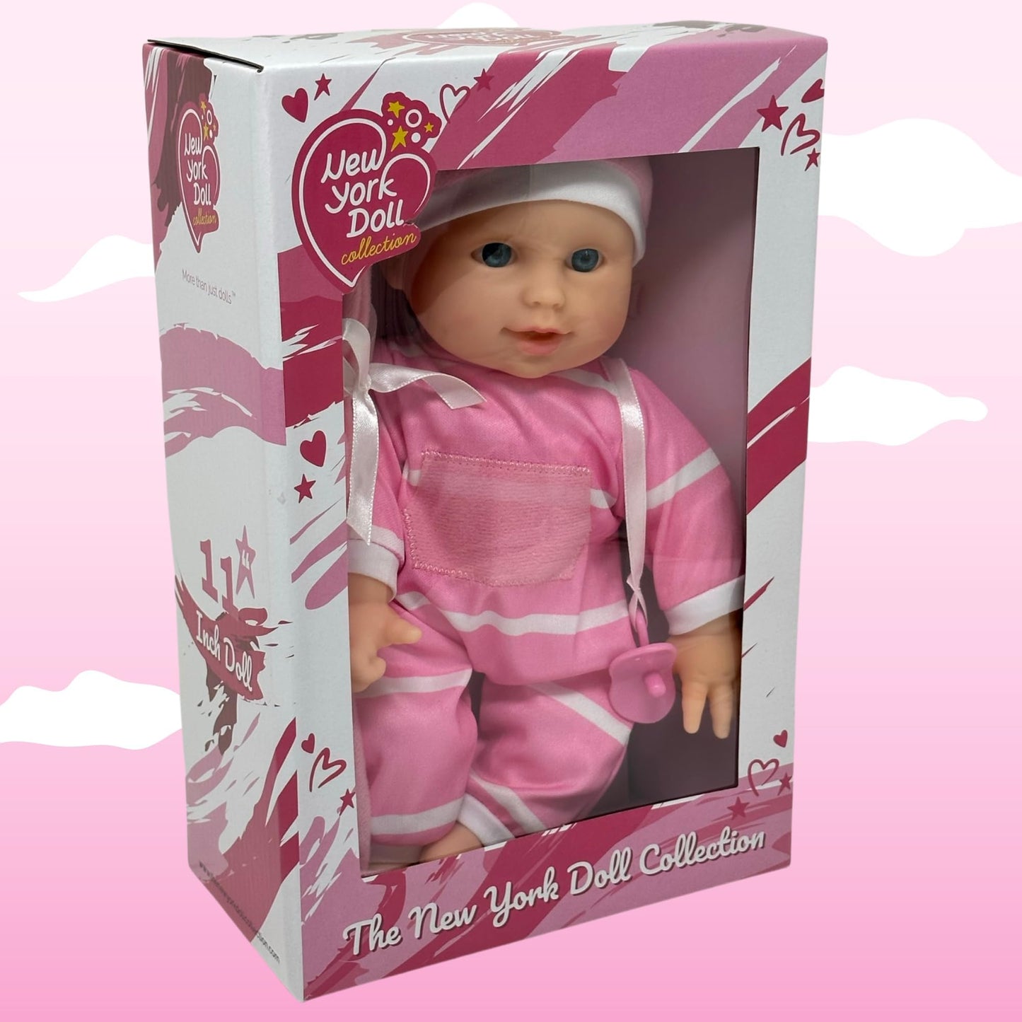 The New York Doll Collection 11 Inch Soft Body Doll In Gift Box - Award Winner & Toy 11' Baby Doll (Caucasian)