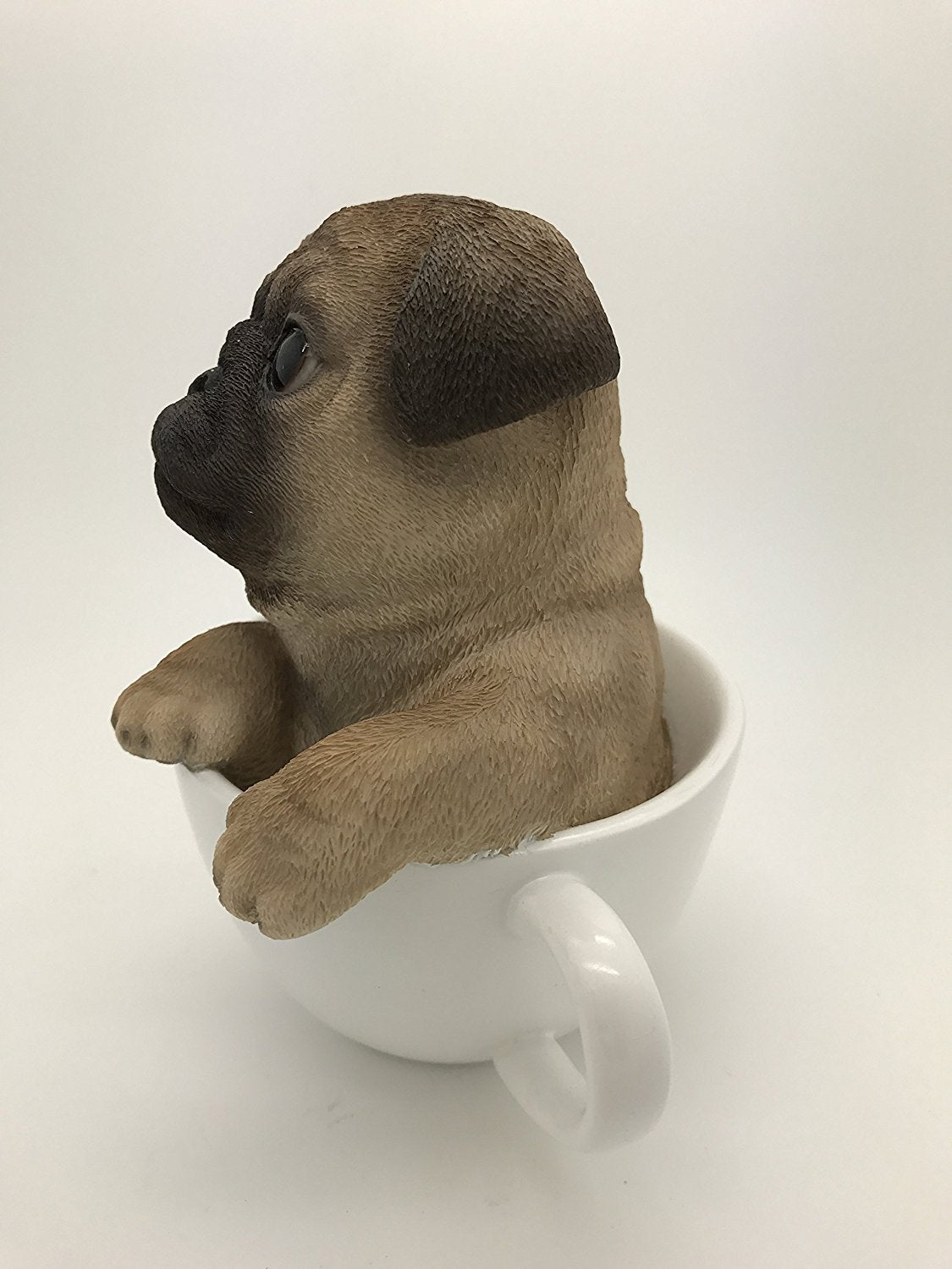 Pacific Giftware Adorable Teacup Pet Pals Puppy Collectible Figurine 5.75 Inches (Pug)