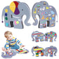 Heypappy Busy Board, 4 Pages Educational Busy Book Learning Sensory Toys for Toddlers with Fine Motor Skills, Busy Book Toys Gif