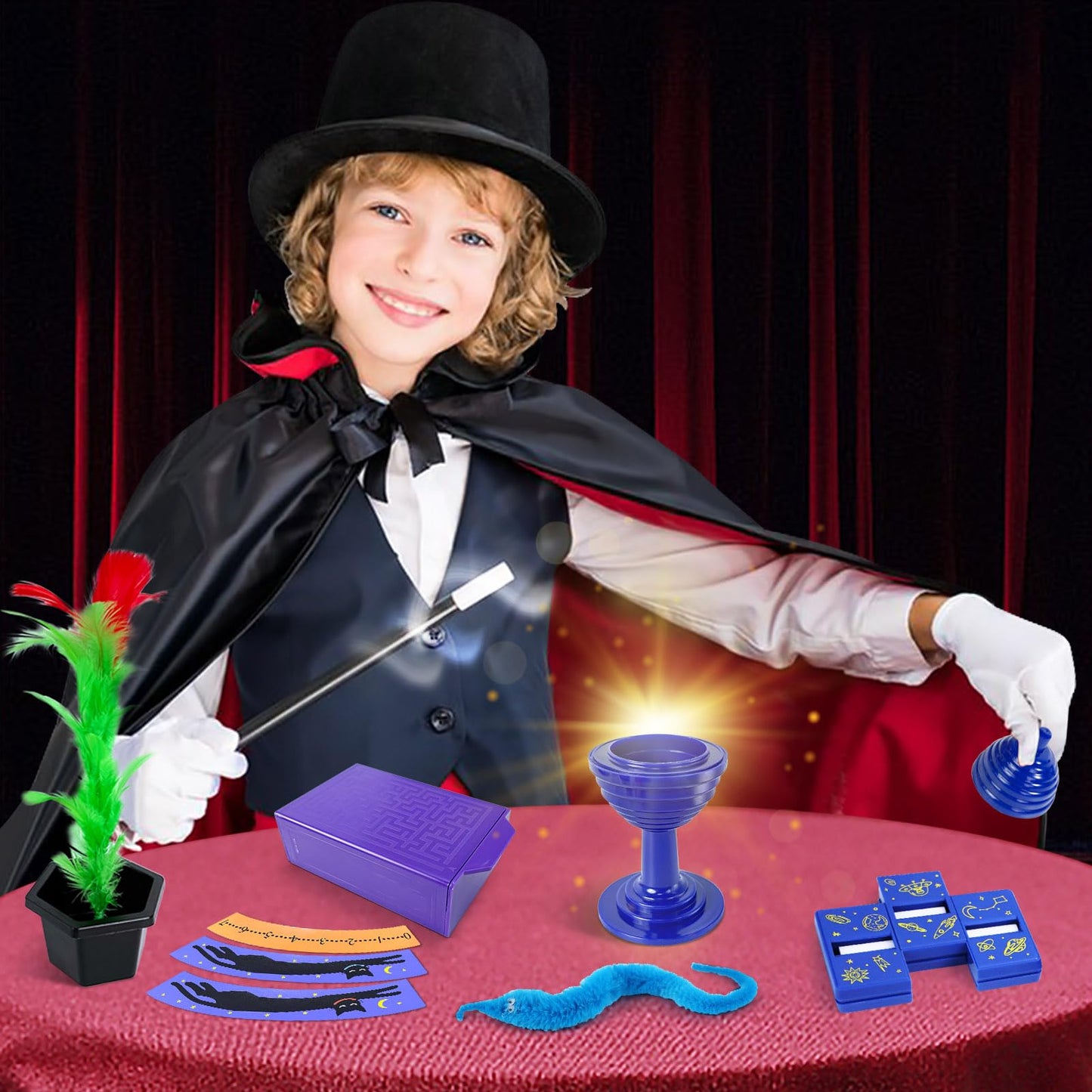 Heyzeibo Magic Tricks Kit - Fun Magic Set with Instructions for Kids Ages 6-12 | Perfect Christmas & Birthday Gift