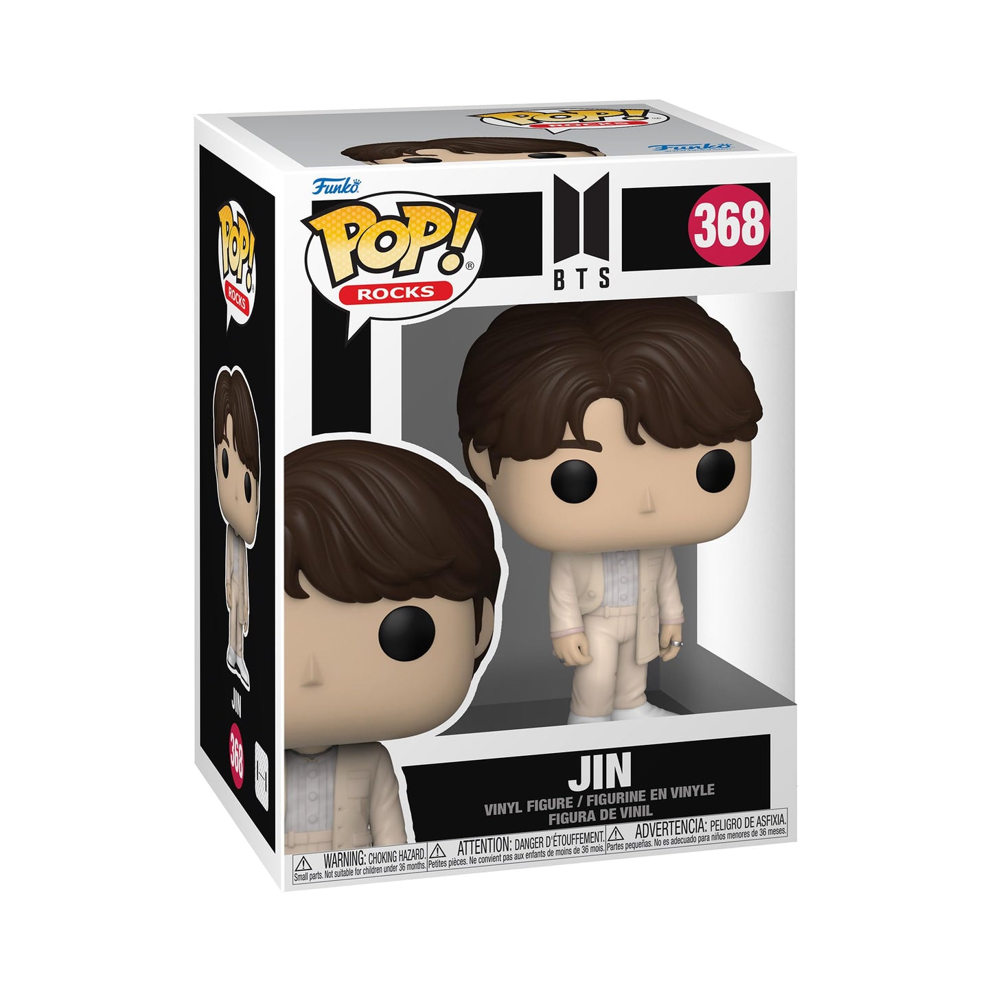 Funko Pop! Rocks: Bts - Jin - Collectable Vinyl Figure - Gift Idea - Official Merchandise - For Kids & Adults - Music Fans - Model Figure For Collectors And Display
