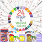 Lebze Jumbo Crayons Set - 24 Non-Toxic Twistable Crayons for Toddlers, Large Size, Assorted Colors, Perfect Gift for Kids